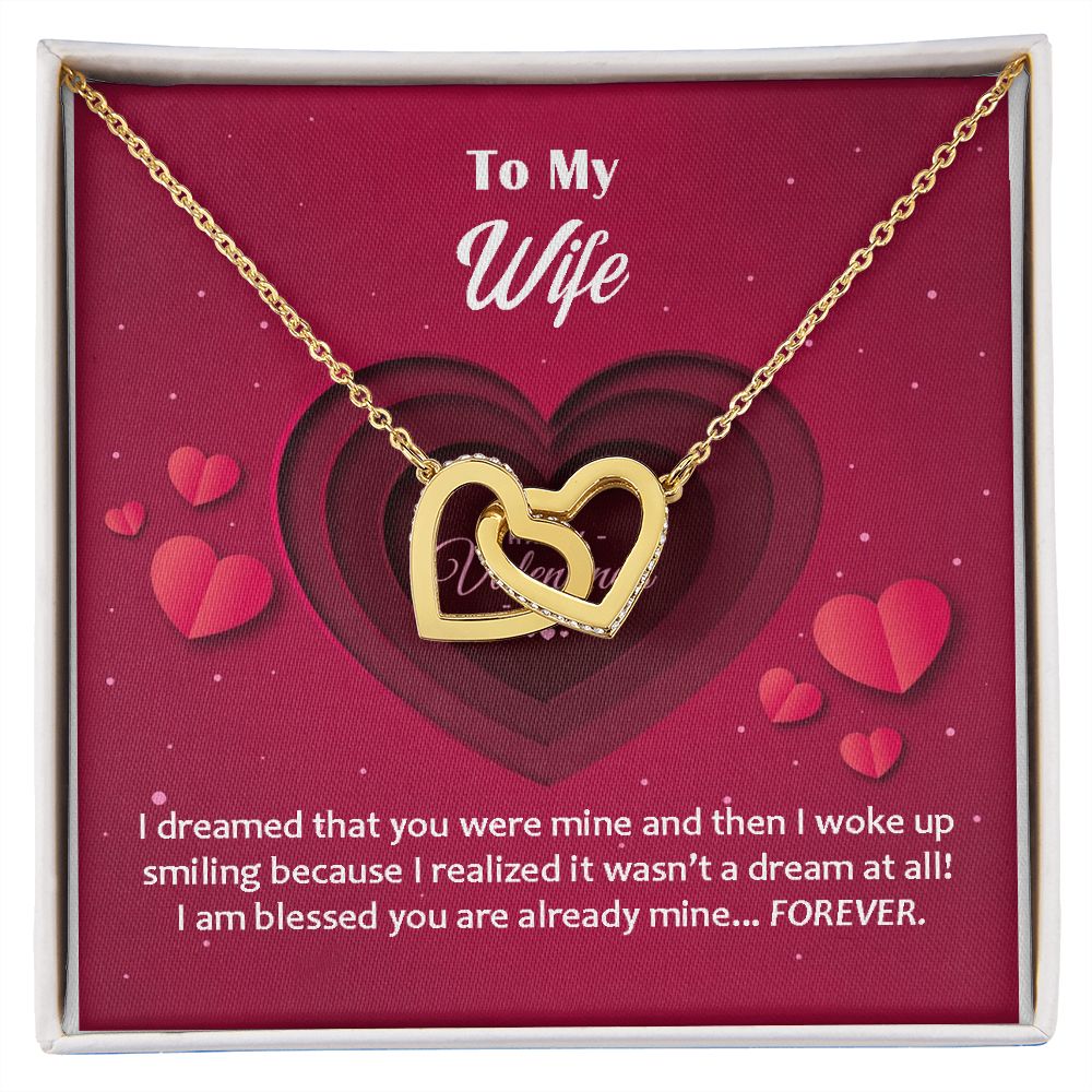 Interlocking Hearts, Valentines, Jewelry Gift, To My Wife - YERTIZZ.COM
