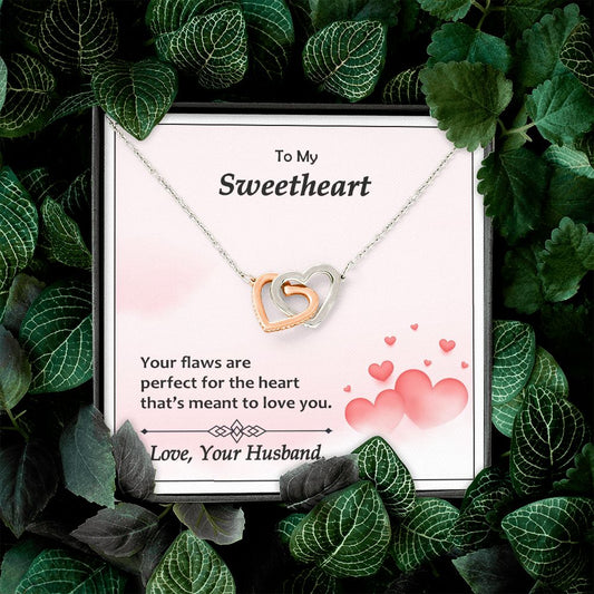 Interlocking Hearts, Valentines, Jewelry Gift, To My Sweetheart - YERTIZZ.COM