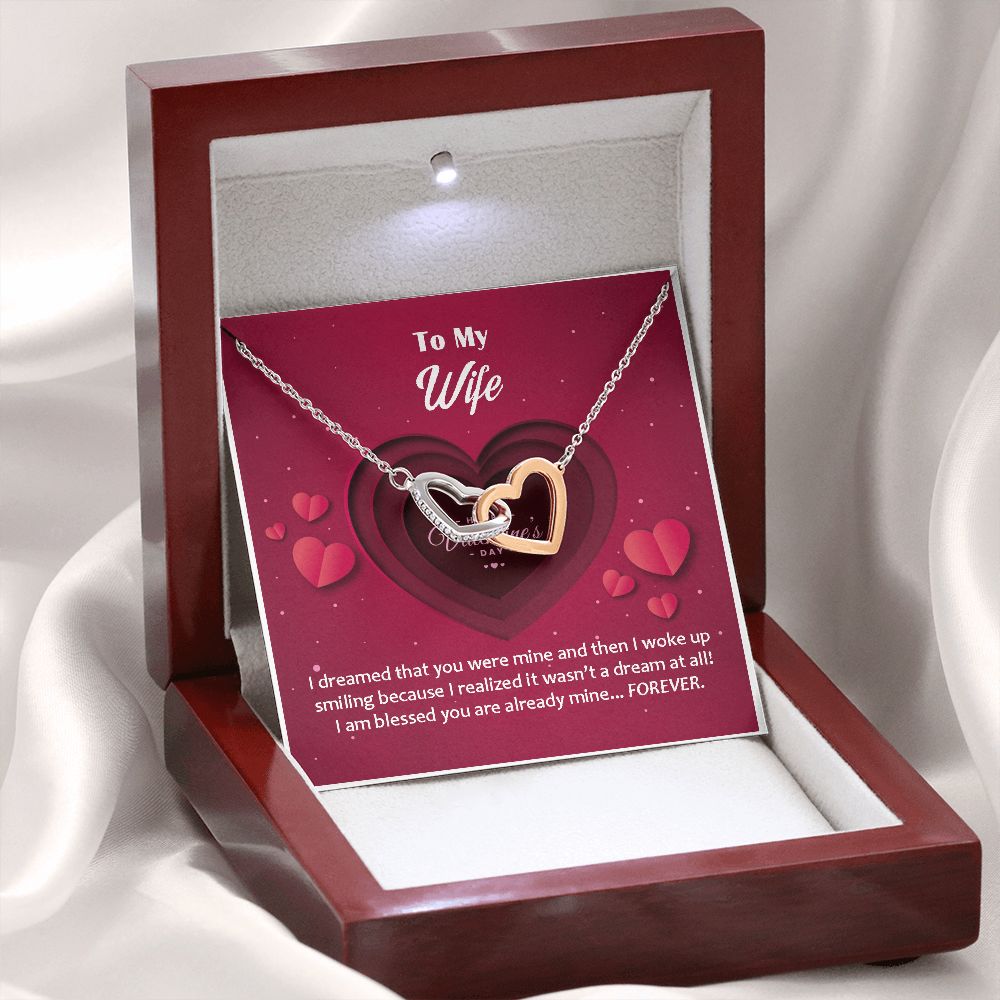 Interlocking Hearts, Valentines, Jewelry Gift, To My Wife - YERTIZZ.COM
