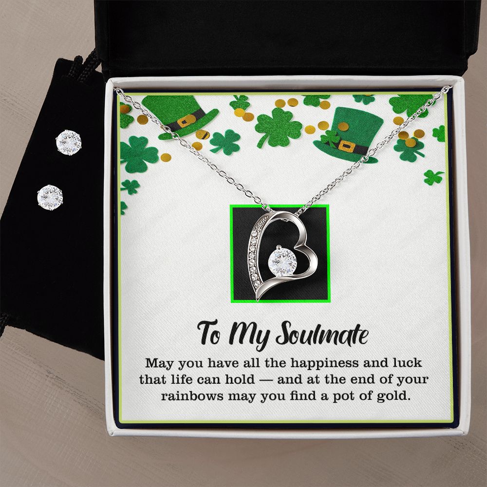 To , Love, Mother's Day, Mother, Mom, Wife, Forever Love Necklace, CZ Earrings_T-0504-2023 - YERTIZZ.COM