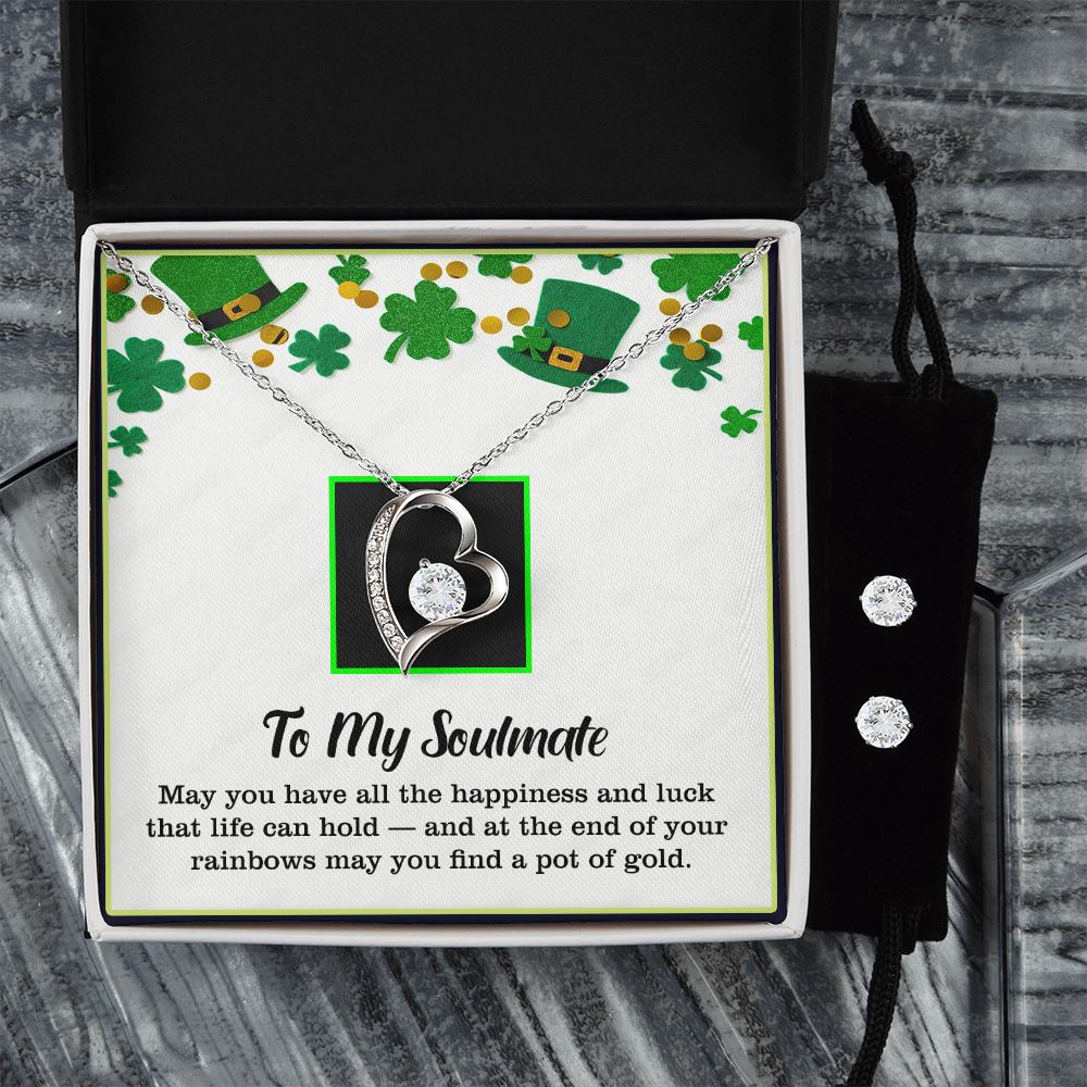 To , Love, Mother's Day, Mother, Mom, Wife, Forever Love Necklace, CZ Earrings_T-0504-2023 - YERTIZZ.COM