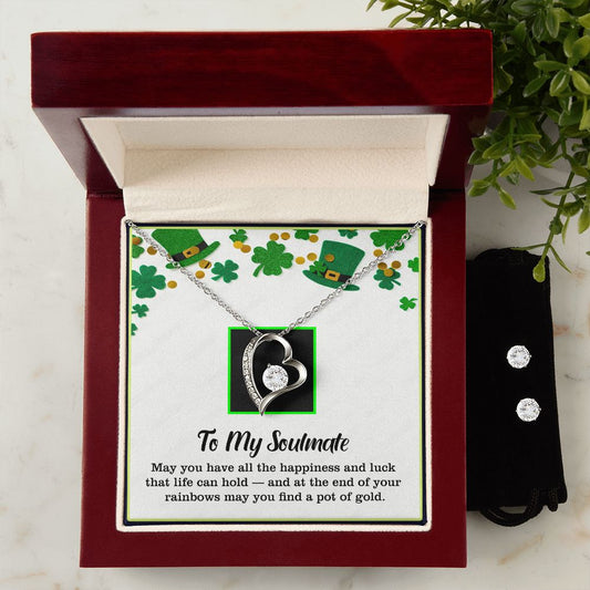 To , Love, Mother's Day, Mother, Mom, Wife, Forever Love Necklace, CZ Earrings_T-0504-2023 - YERTIZZ.COM