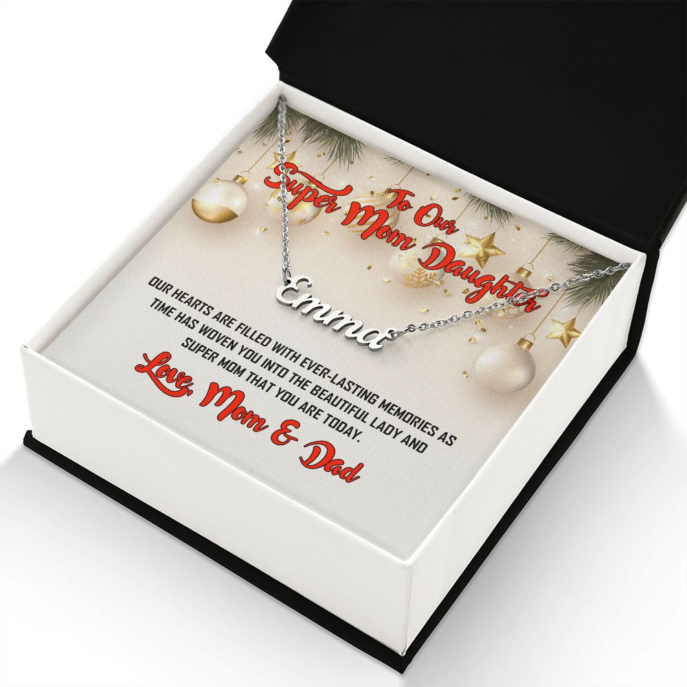 To Our Super Daughter, Custom Name Necklace, Jewelry Gift - YERTIZZ.COM