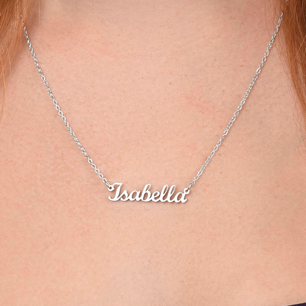 To My Beautiful Mom, I Love You, Custom Name Necklace
