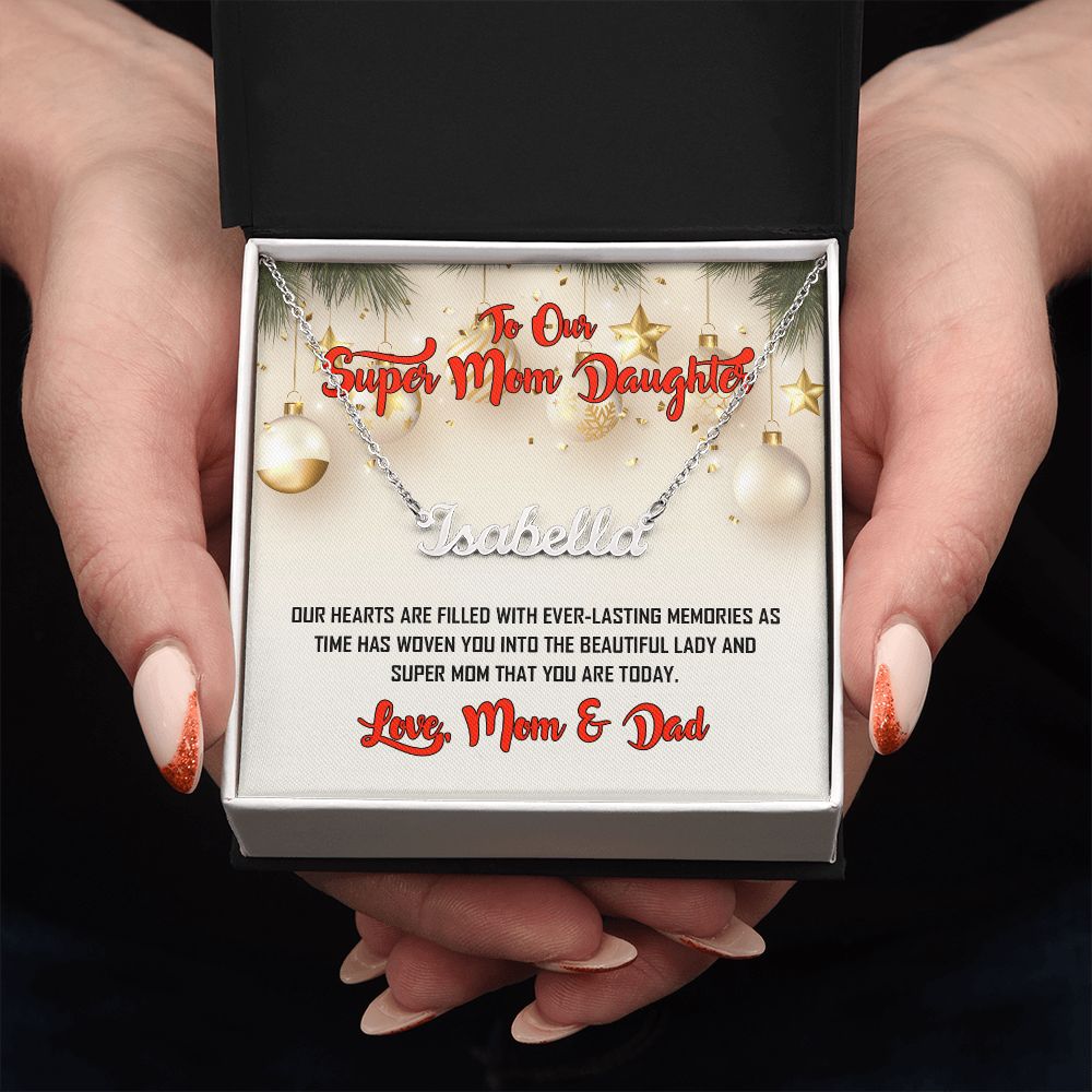 To Our Super Daughter, Custom Name Necklace, Jewelry Gift - YERTIZZ.COM
