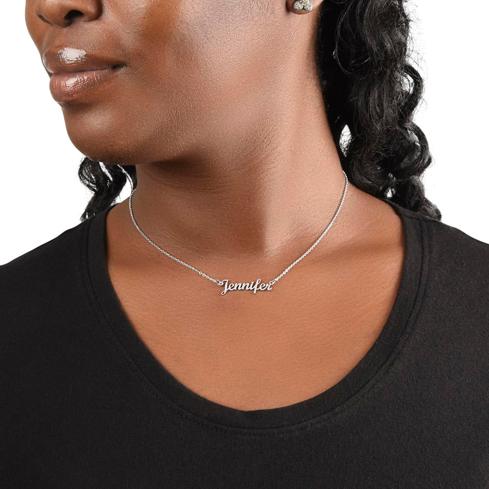 To My Precious Daughter, Love Dad, Custom Name Necklace