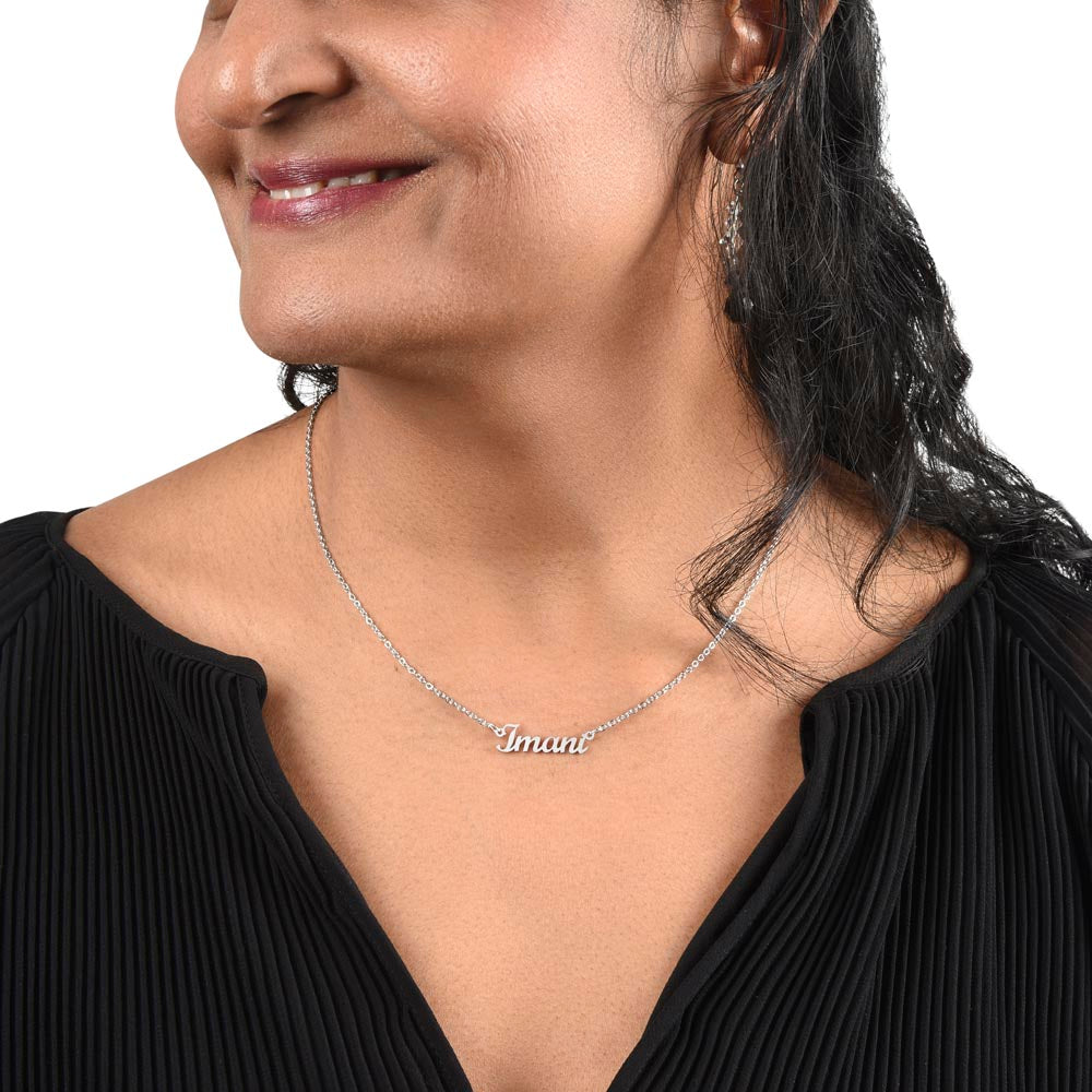To My Beautiful Mom, I Love You, Custom Name Necklace