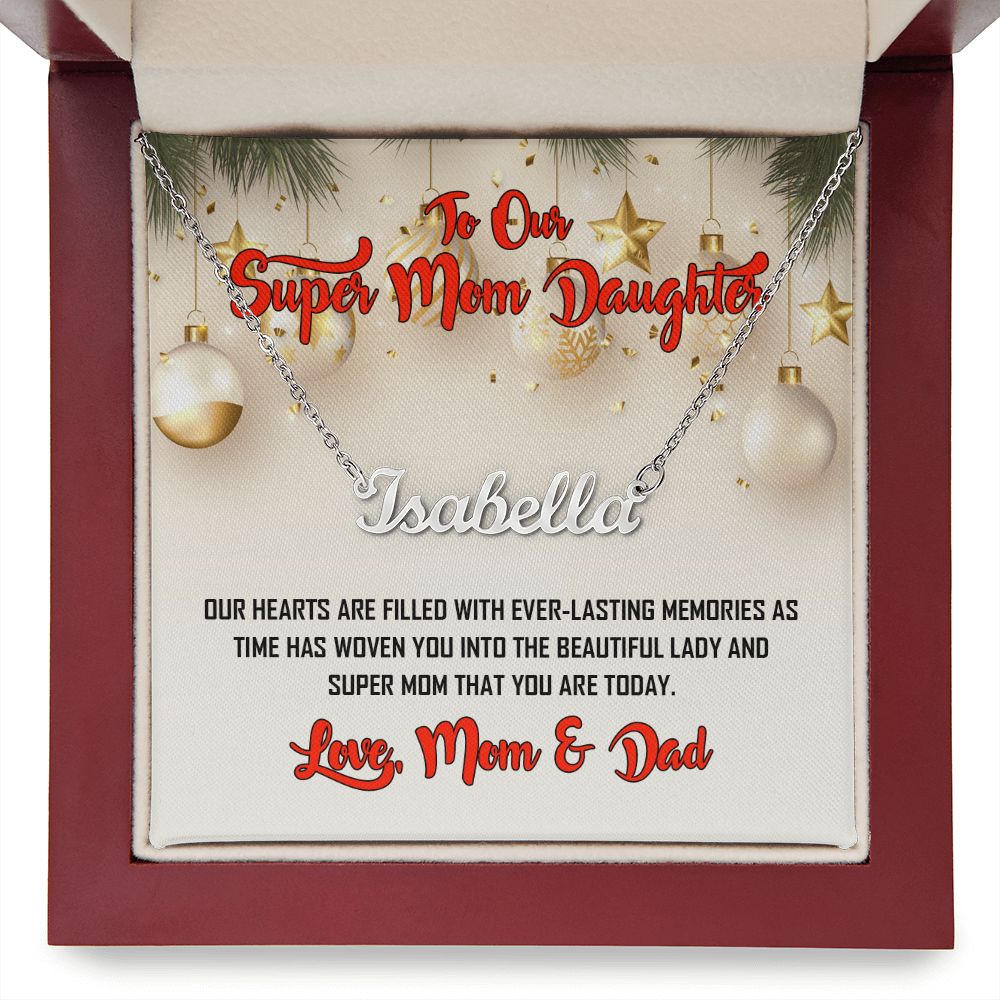 To Our Super Daughter, Custom Name Necklace, Jewelry Gift - YERTIZZ.COM
