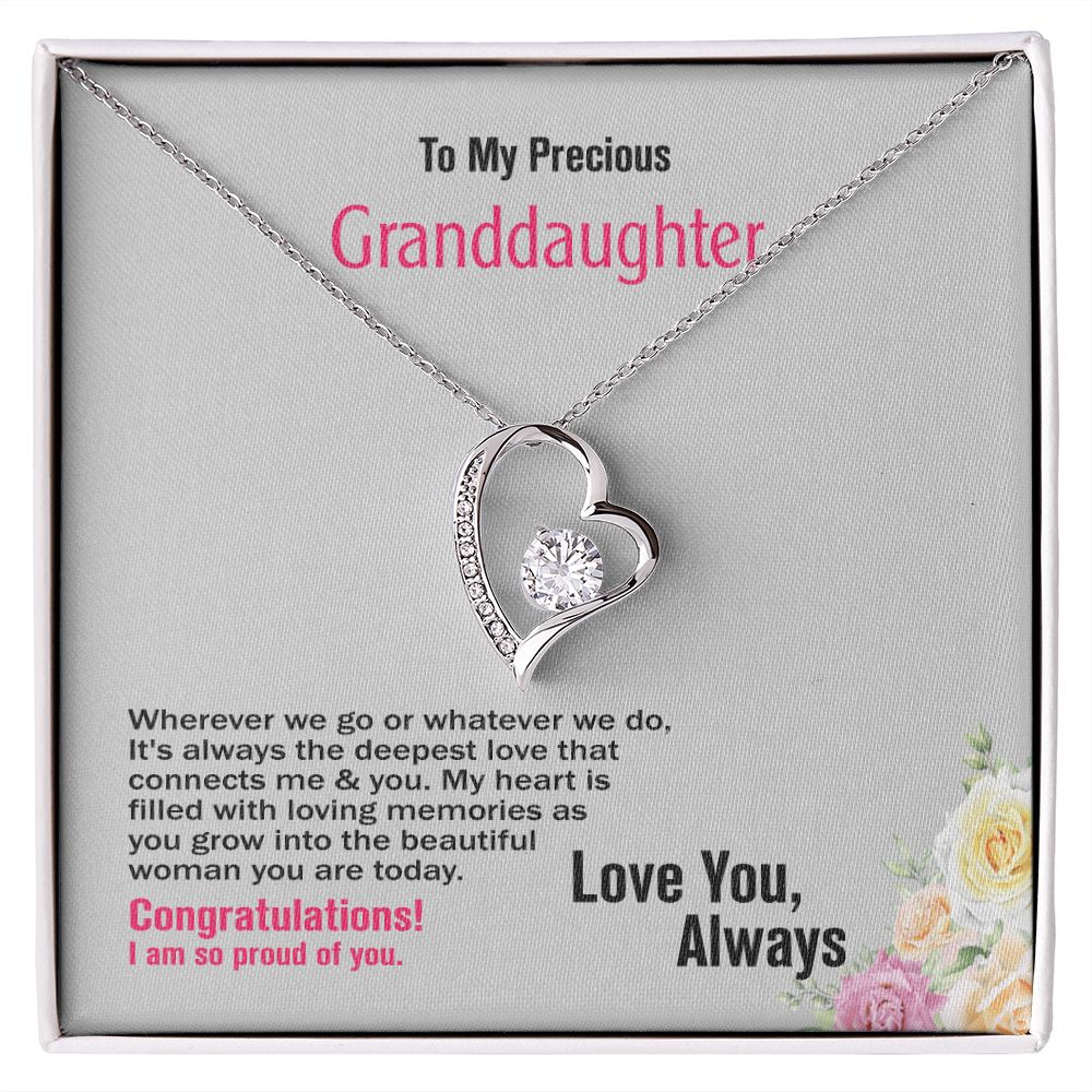 To Granddaughter, Love You, Jewelry Gift - YERTIZZ.COM