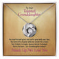 To Our Soccer Granddaughter, We Love You, Jewelry Gift - YERTIZZ.COM