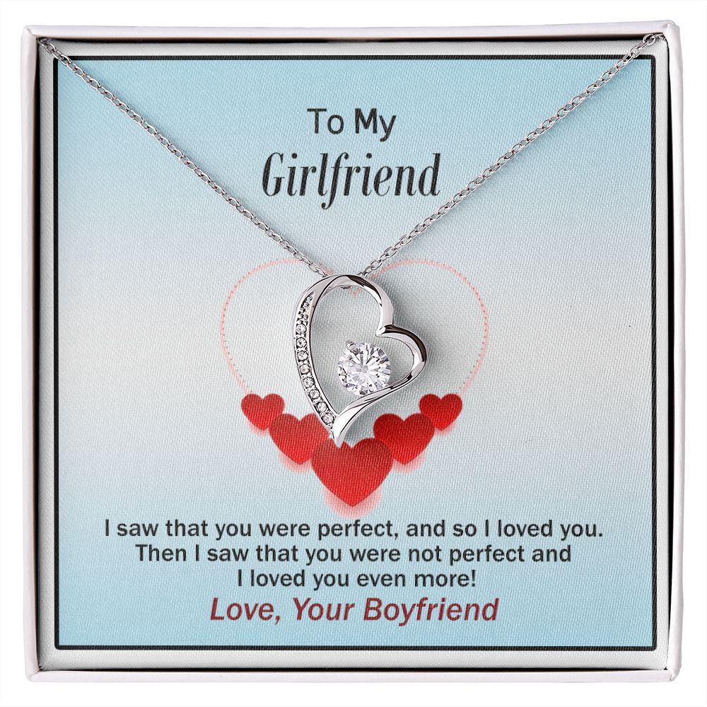 Forever Love Necklace, Valentines, Jewelry Gift, To My Girlfriend - YERTIZZ.COM
