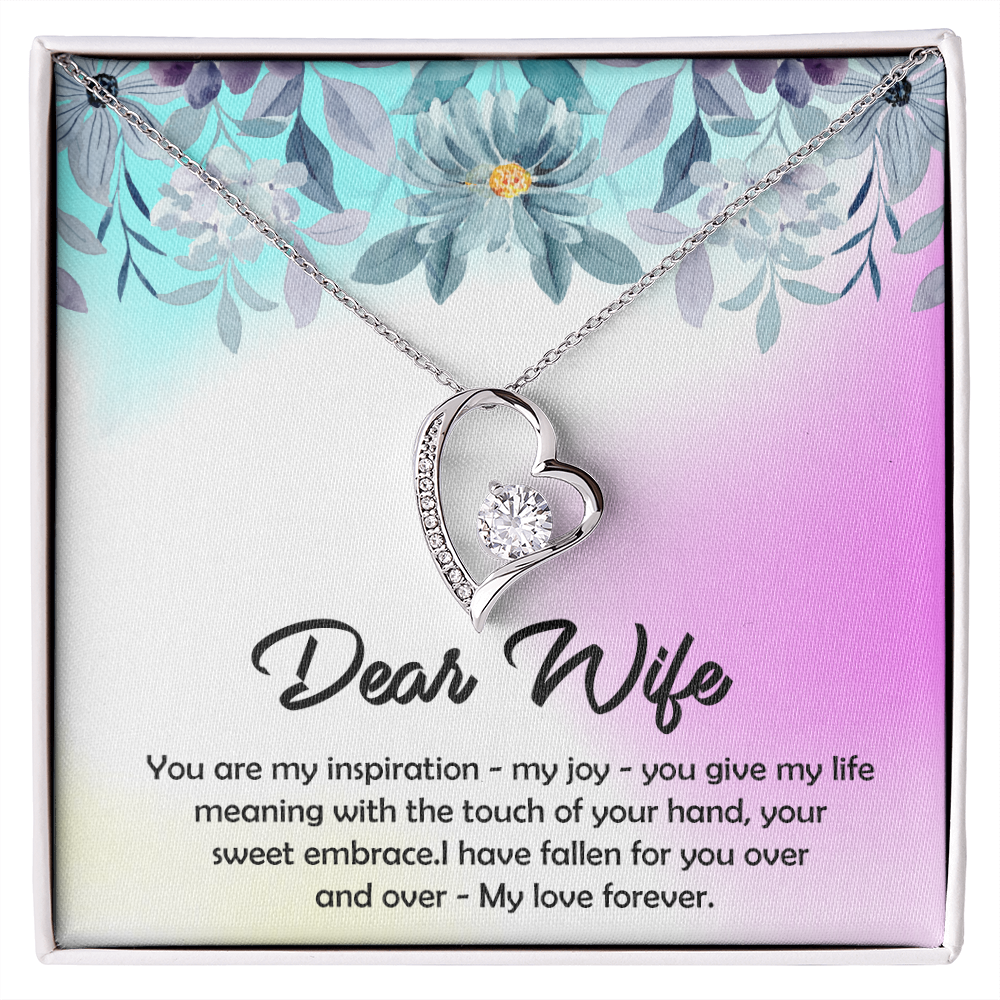 To My Dear Wife - You Are My Inspiration, Forever Love Necklace Jewelry, Gift - YERTIZZ.COM
