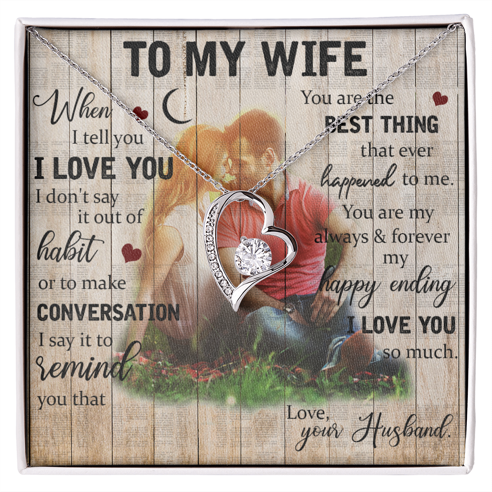 To My Wife, Our Forever Love Necklace, Jewelry, Gift - YERTIZZ.COM
