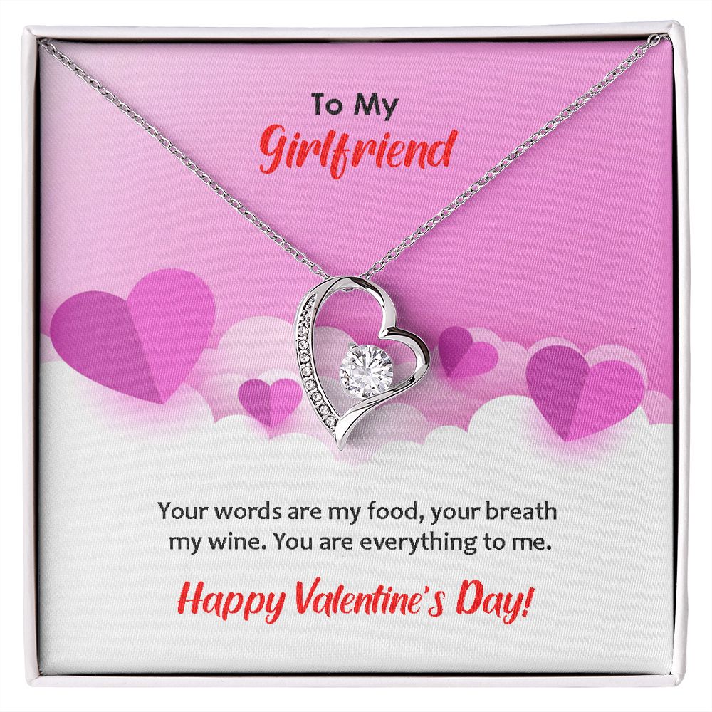 Forever Love Necklace, Valentines, Jewelry Gift, To My Girlfriend - YERTIZZ.COM