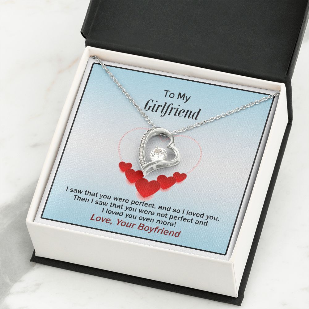 Forever Love Necklace, Valentines, Jewelry Gift, To My Girlfriend - YERTIZZ.COM