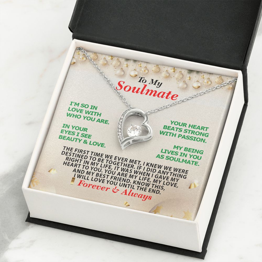 Christmas, Soulmate, Forever Always, Forever Love Necklace, Jewelry, Gift - YERTIZZ.COM