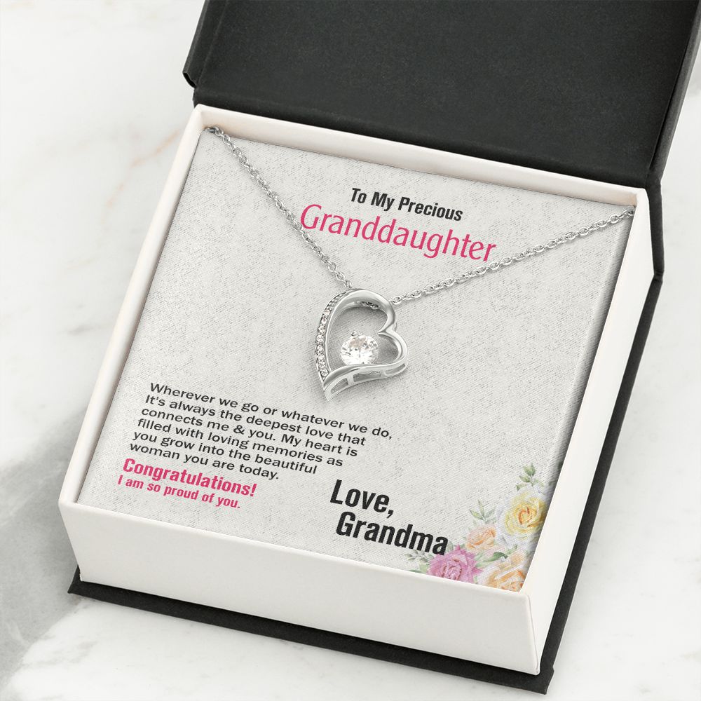 To Precious_Granddaughter, Love_Grandma, Jewelry Gift - YERTIZZ.COM
