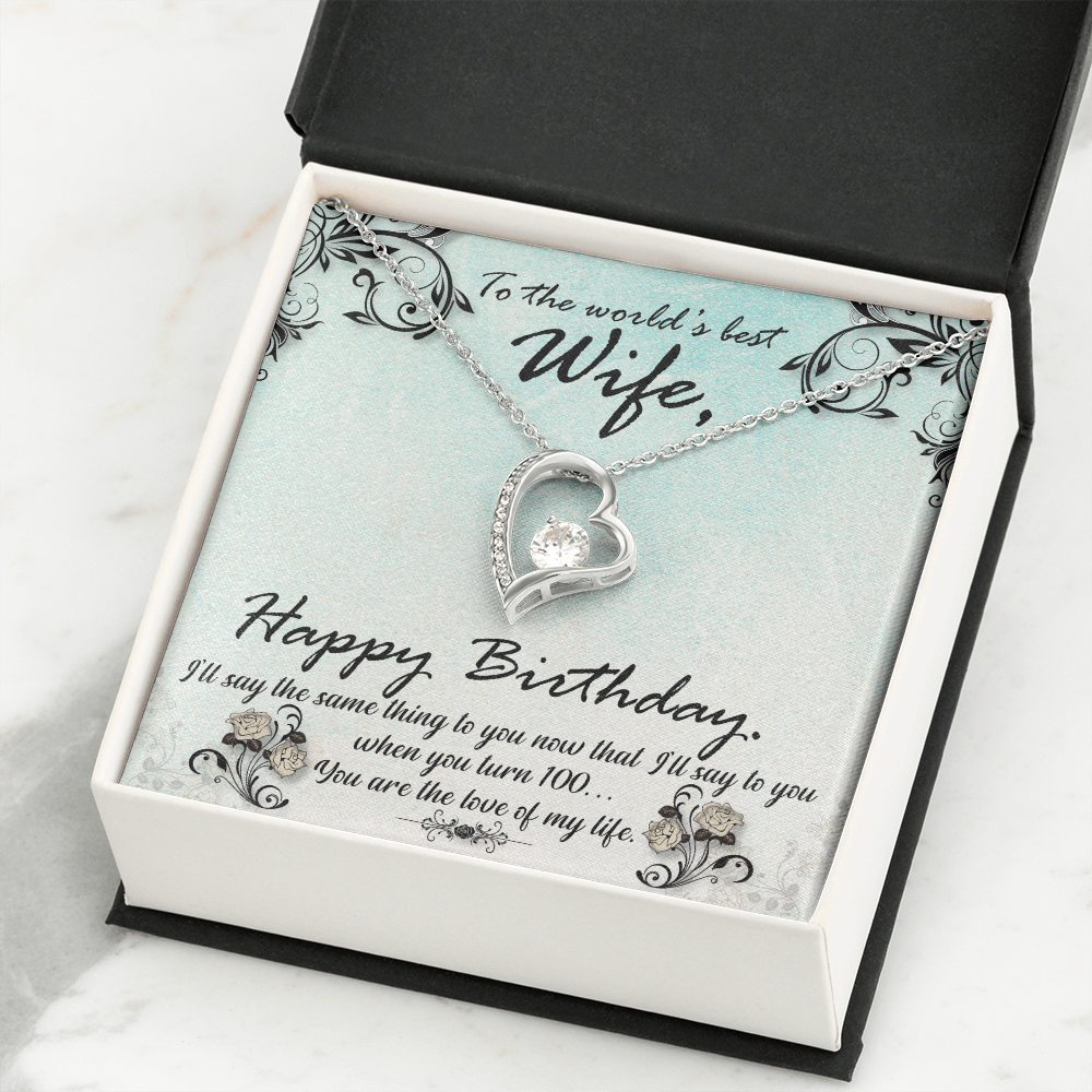Forever Love Necklace, Gift, Jewelry, Gift, Jewelry, Wife, To Wife - YERTIZZ.COM