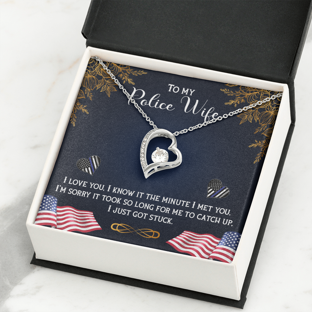 Forever Love Necklace, To Wife, Police Wife Gift - YERTIZZ.COM