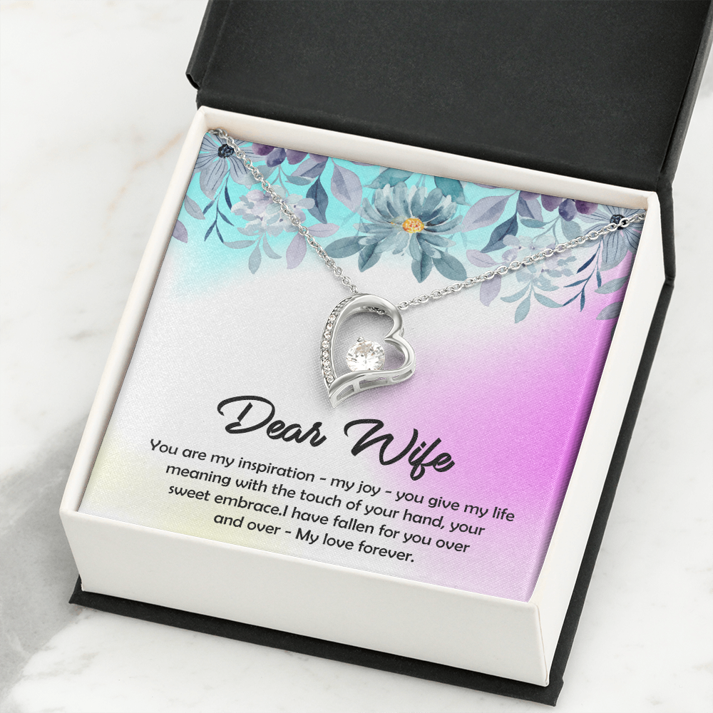 To My Dear Wife - You Are My Inspiration, Forever Love Necklace Jewelry, Gift - YERTIZZ.COM