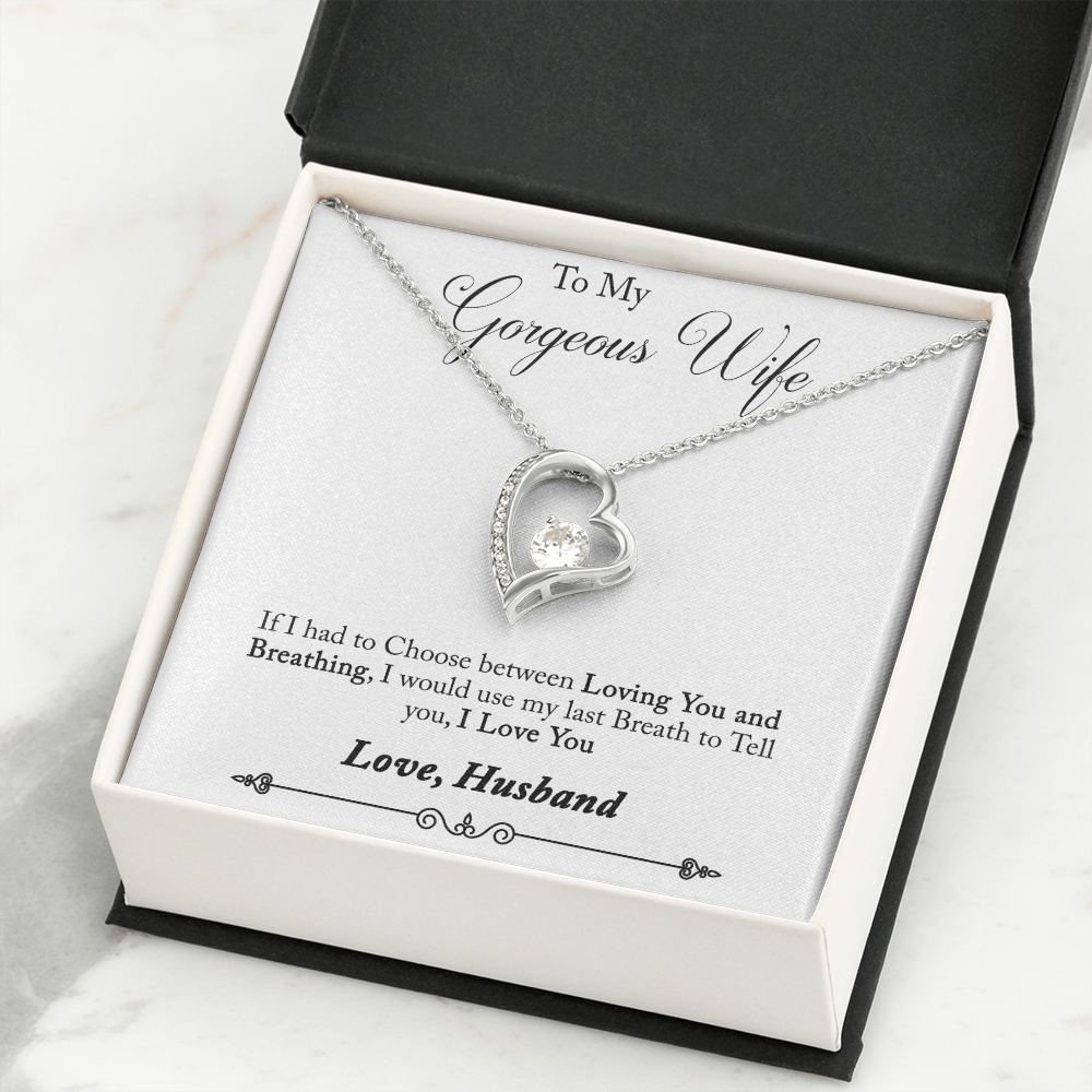 Forever Love Necklace, Gift, Jewelry, Wife, To Wife - YERTIZZ.COM