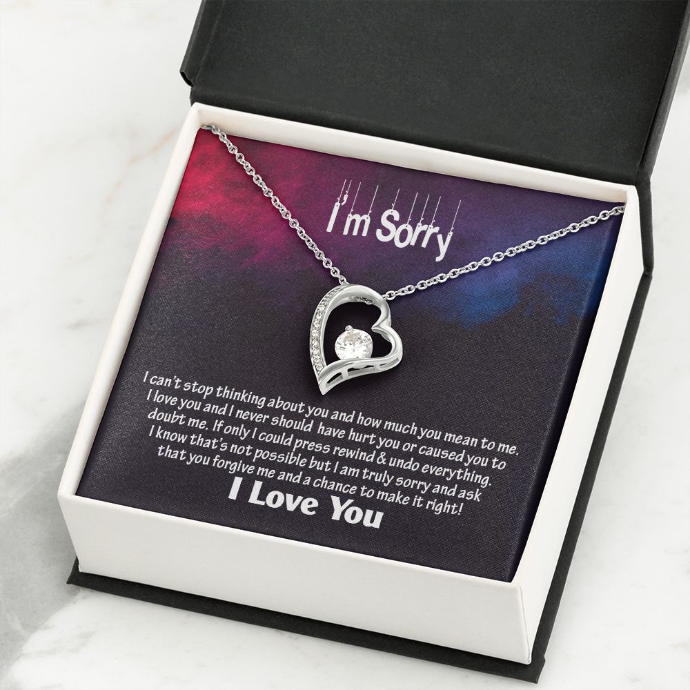 Am Sorry-I Love You, Forever Love Necklace, Jewelry, Gift - YERTIZZ.COM