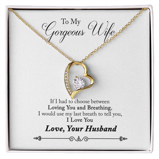 Forever Love Necklace, Gift, Jewelry, Wife, To Wife - YERTIZZ.COM