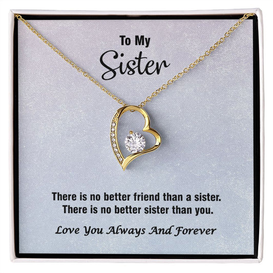 Forever Love Necklace, Valentines, Jewelry Gift, To My Sister - YERTIZZ.COM