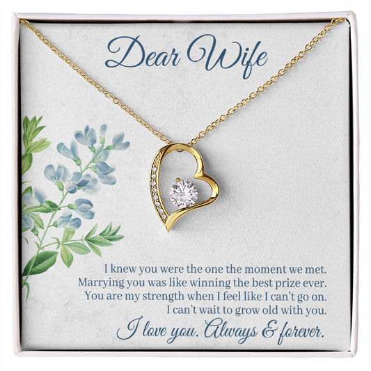 Forever Love Necklace, Gift, Jewelry, Wife, To Wife - YERTIZZ.COM