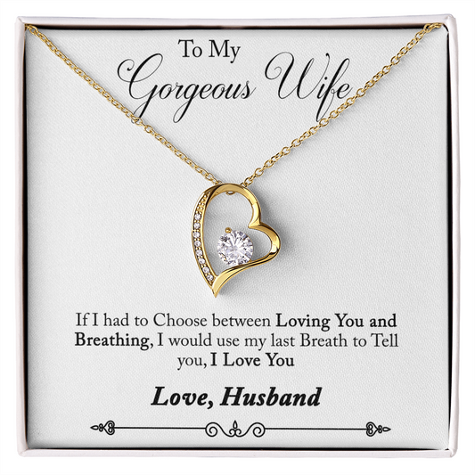Forever Love Necklace, Gift, Jewelry, Wife, To Wife - YERTIZZ.COM