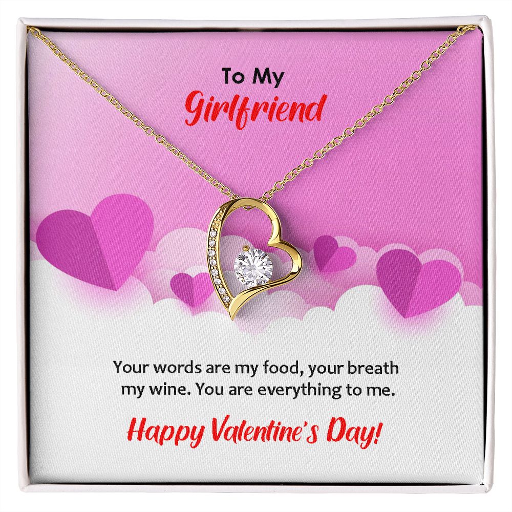 Forever Love Necklace, Valentines, Jewelry Gift, To My Girlfriend - YERTIZZ.COM