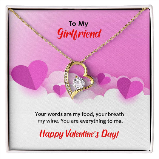 Forever Love Necklace, Valentines, Jewelry Gift, To My Girlfriend - YERTIZZ.COM