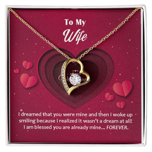 Forever Love Necklace, Valentines, Jewelry Gift, To My Wife - YERTIZZ.COM