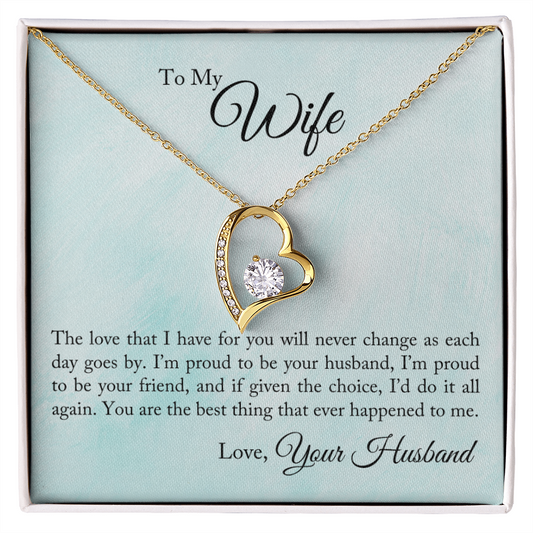 Forever Love Necklace Gift To My Wife, Jewelry - YERTIZZ.COM