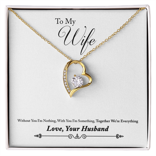 Forever Love Necklace, Gift, Jewelry, Wife, To Wife - YERTIZZ.COM