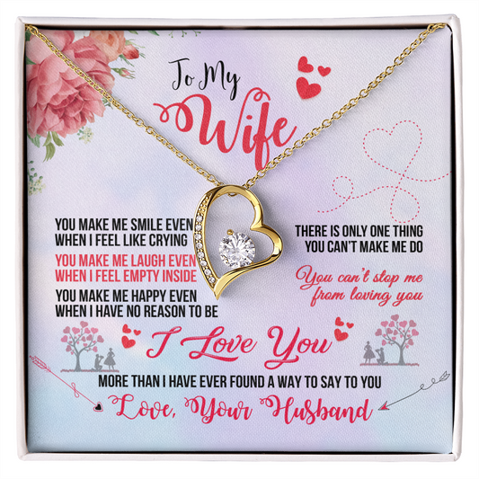 Forever Love Necklace, Gift, Jewelry, Wife, To Wife - YERTIZZ.COM