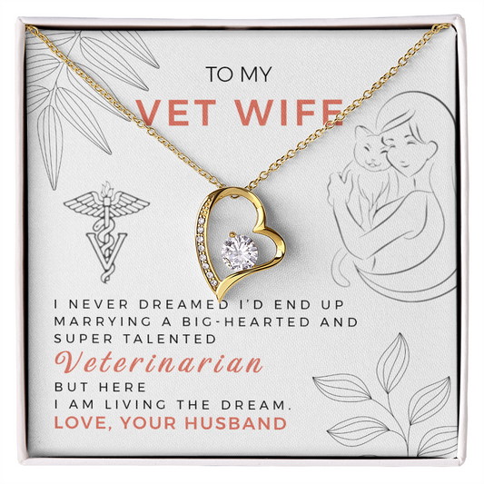 Forever Love Necklace, Gift, Jewelry, Veterinarian, Wife - YERTIZZ.COM