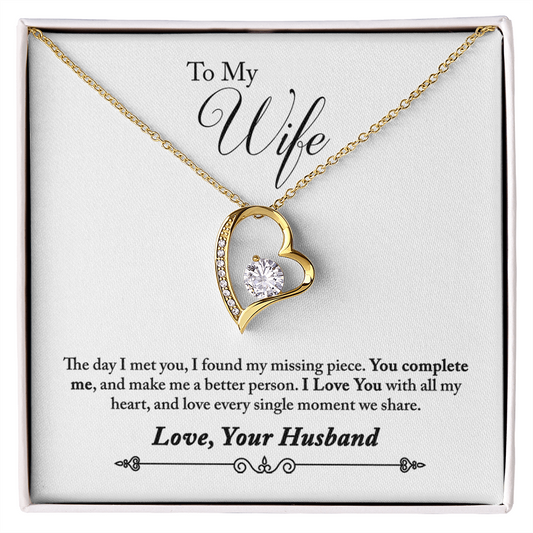 Forever Love Necklace, Gift, Jewelry, Wife, To Wife - YERTIZZ.COM