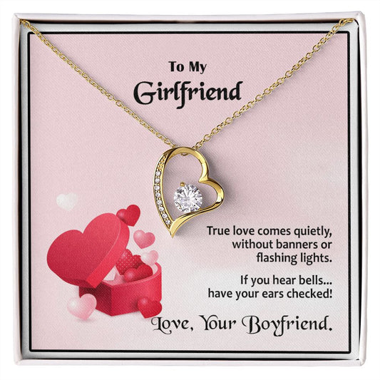 Forever Love Necklace, Valentines, Jewelry Gift, To My Girlfriend - YERTIZZ.COM