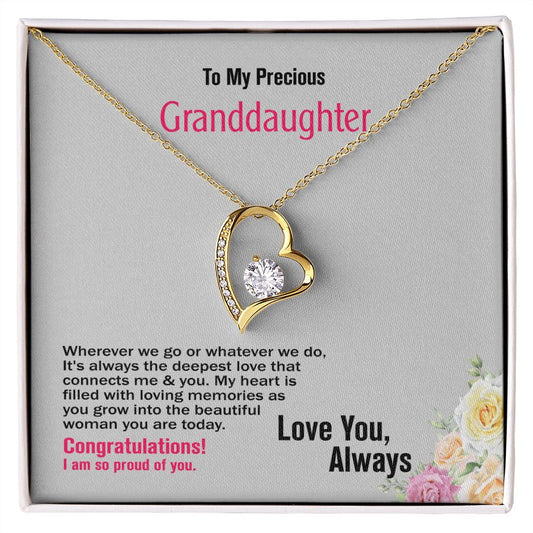 To Granddaughter, Love You, Jewelry Gift - YERTIZZ.COM