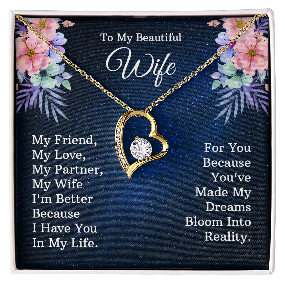 Forever Love Necklace, Gift, Jewelry, Wife, To Wife - YERTIZZ.COM