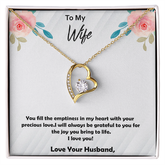 Forever Love Necklace, Gift, Jewelry, Wife, To Wife - YERTIZZ.COM