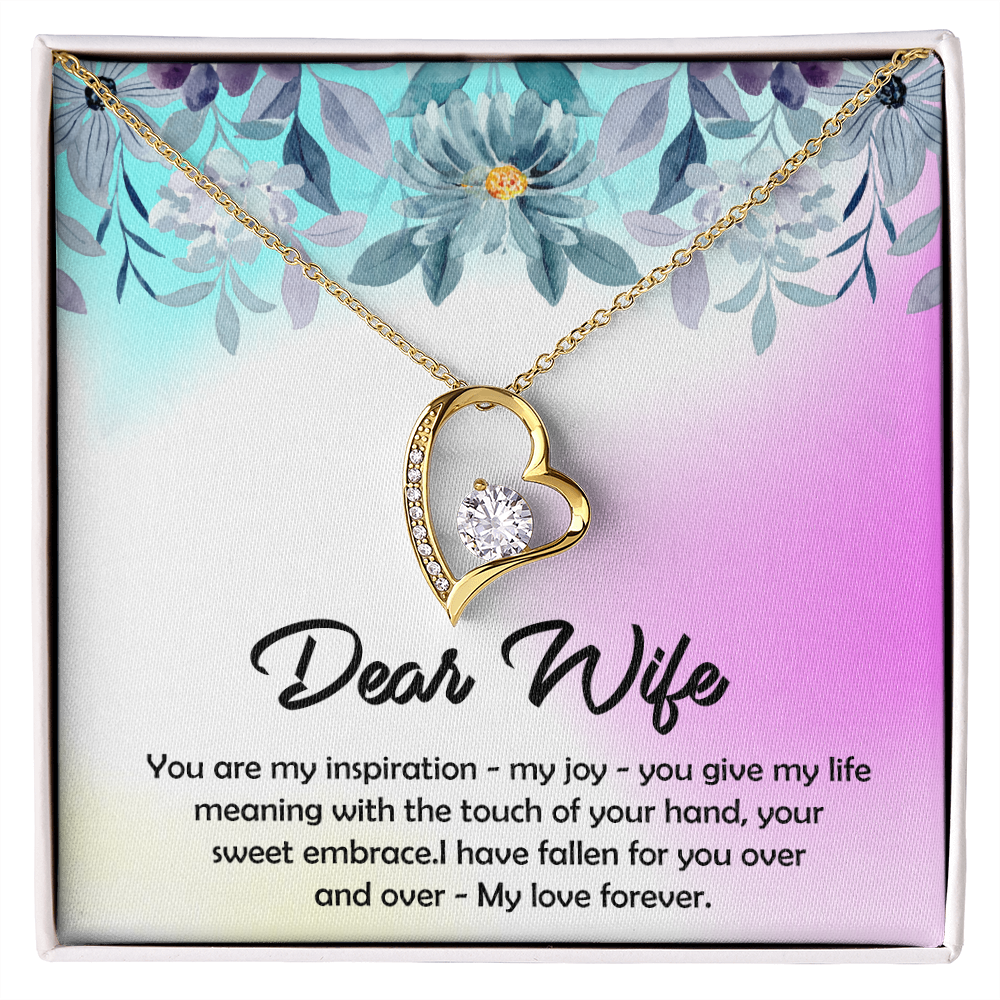 To My Dear Wife - You Are My Inspiration, Forever Love Necklace Jewelry, Gift - YERTIZZ.COM