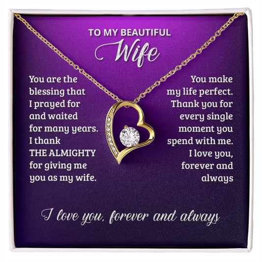 Forever Love Necklace, To Wife Gift - YERTIZZ.COM