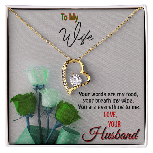 Forever Love Necklace, Gift, Jewelry, Wife, To Wife - YERTIZZ.COM