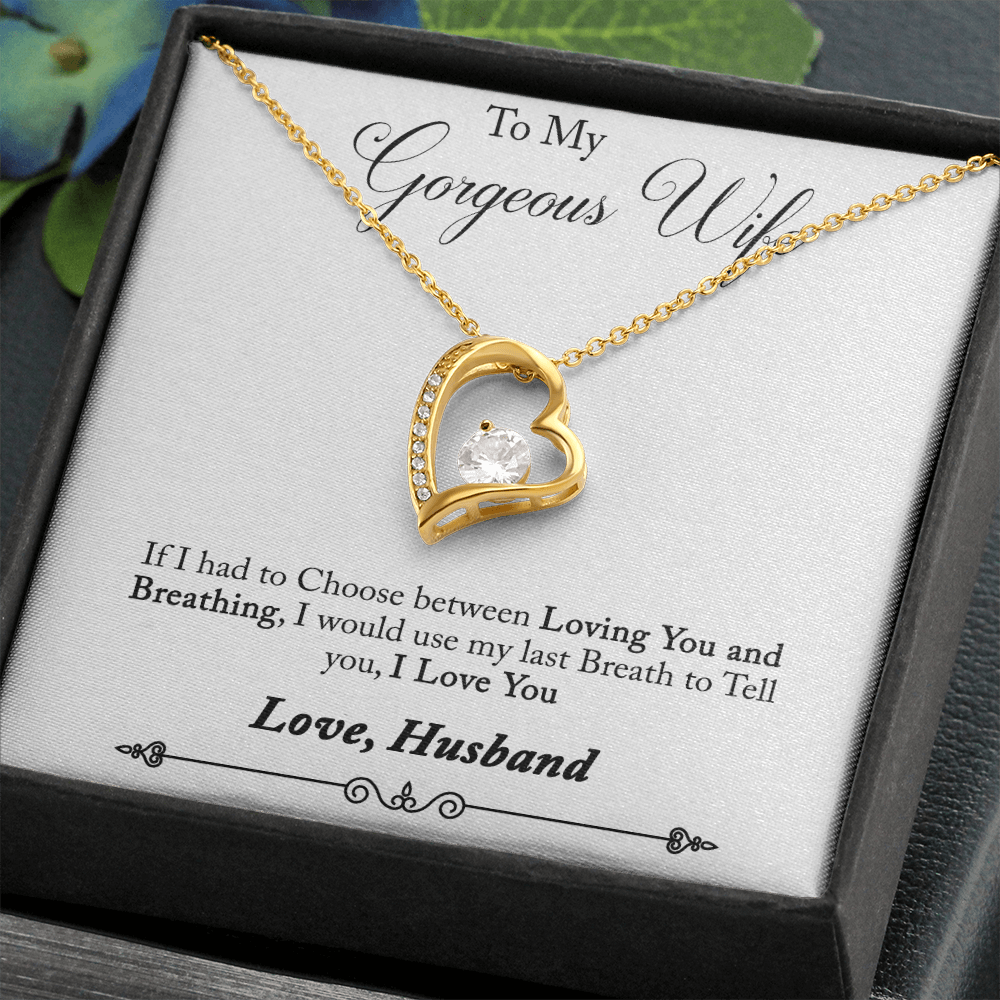 Forever Love Necklace, Gift, Jewelry, Wife, To Wife - YERTIZZ.COM