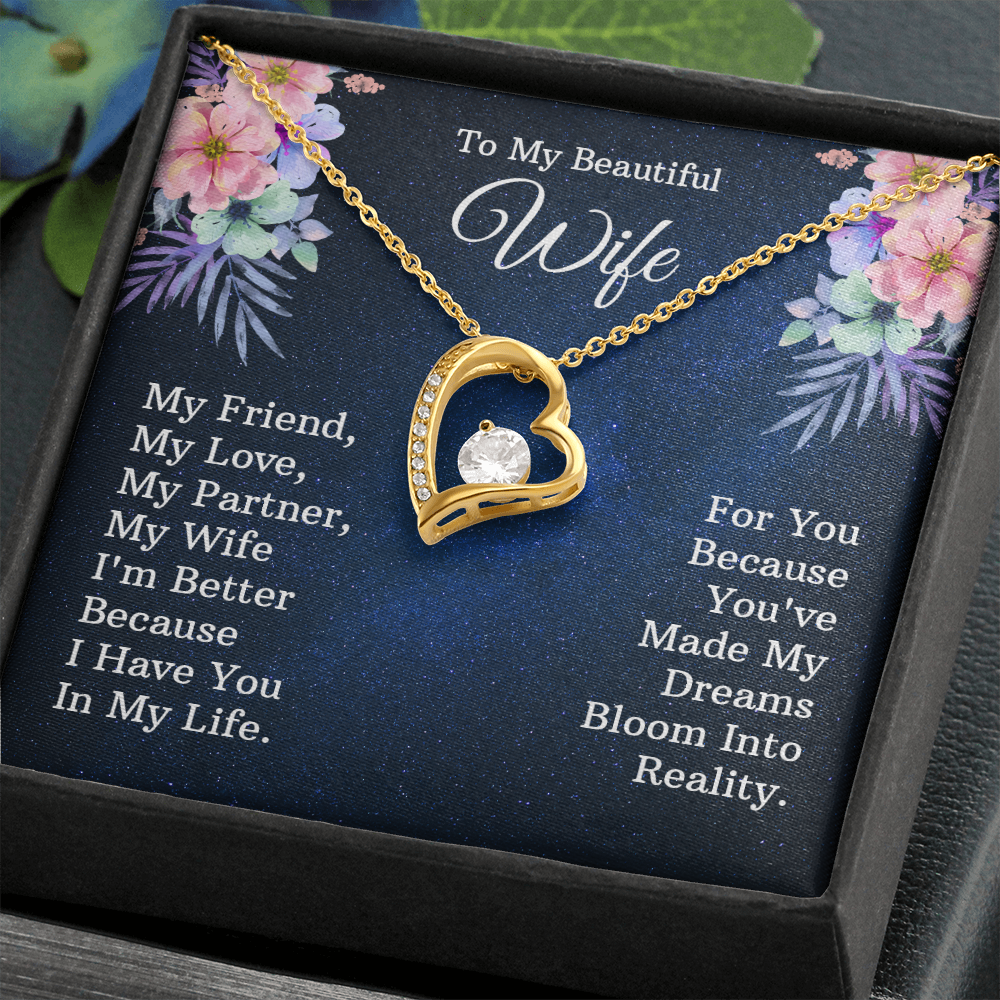 Forever Love Necklace, Gift, Jewelry, Wife, To Wife - YERTIZZ.COM