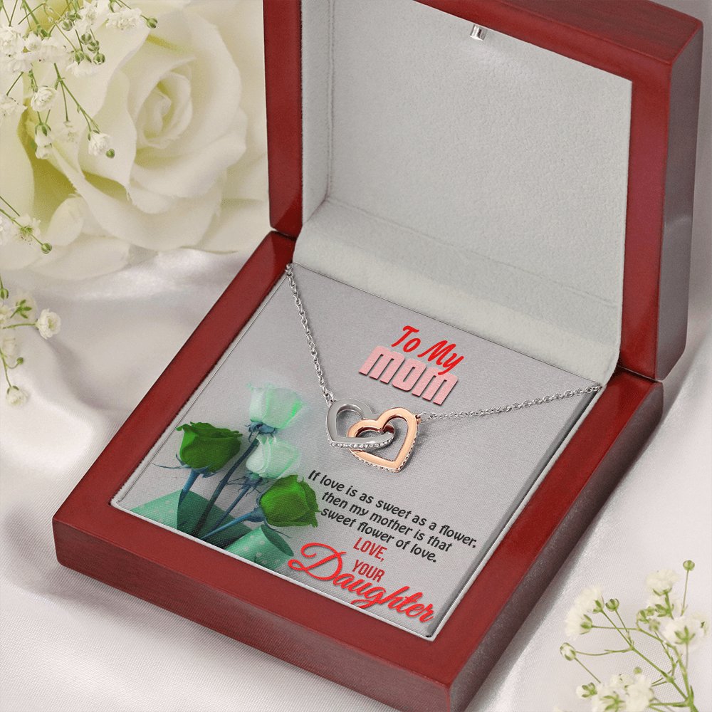 Two hearts Interlocklng, Necklace, Pendant, Love for him, her, Eternal Love - YERTIZZ.COM