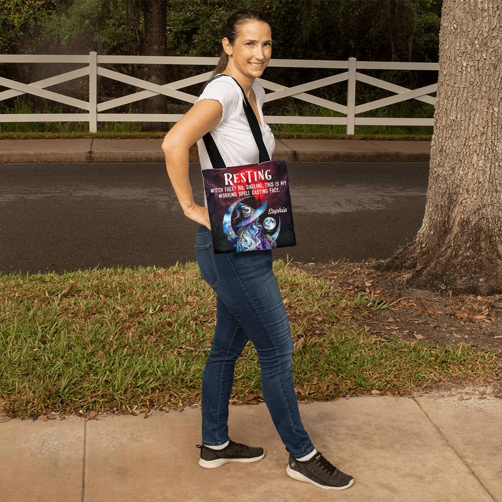 Resting Witch Face?” Gothic Halloween Tote Bag !