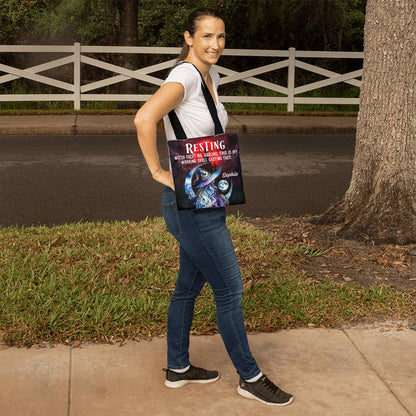 Resting Witch Face?” Gothic Halloween Tote Bag !